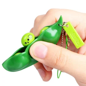 Squeeze Beans Keychain Fidget Toy