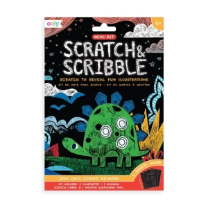 OOLY Skrapmotiv Dinosaurie Mini Art Kit
