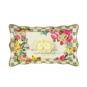 Serveringsfat 4-pack Schackrutor Alice i Underlandet 31x19 cm