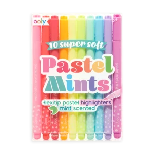 OOLY Luktpennor Mintdoft Highlighters Flexi Tip Pastell Set om 10