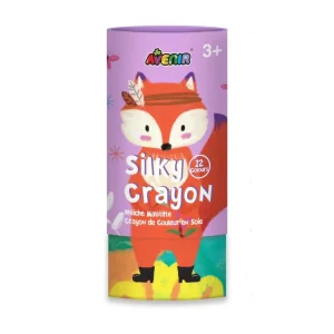 AVENIR Gelkritor Fox Silky Crayons Watercolor + Coloring Poster - Set om 12