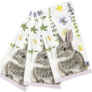 Servetter 20-pack Kanin 33x33 cm