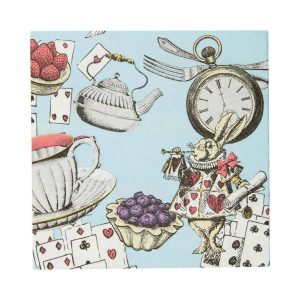 Servetter 20-pack Alice i Underlandet Blå 25x25 cm