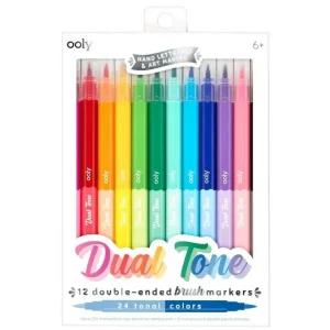12-pack Dubbelsidiga Tuschpennor med 24 Tonala Färger