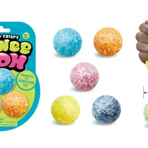 CRUNCHY NEON STRESSBOLL 4.2 CM 3-PACK / BLISTER