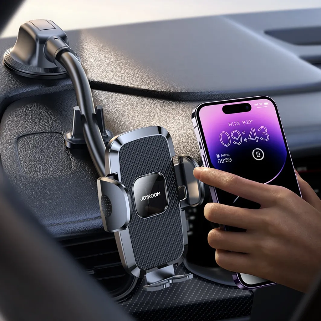 Mobilhållare för bilen, tre olika fästen