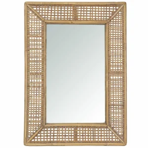Spegel REKTANGEL bambu 51x2x71cm