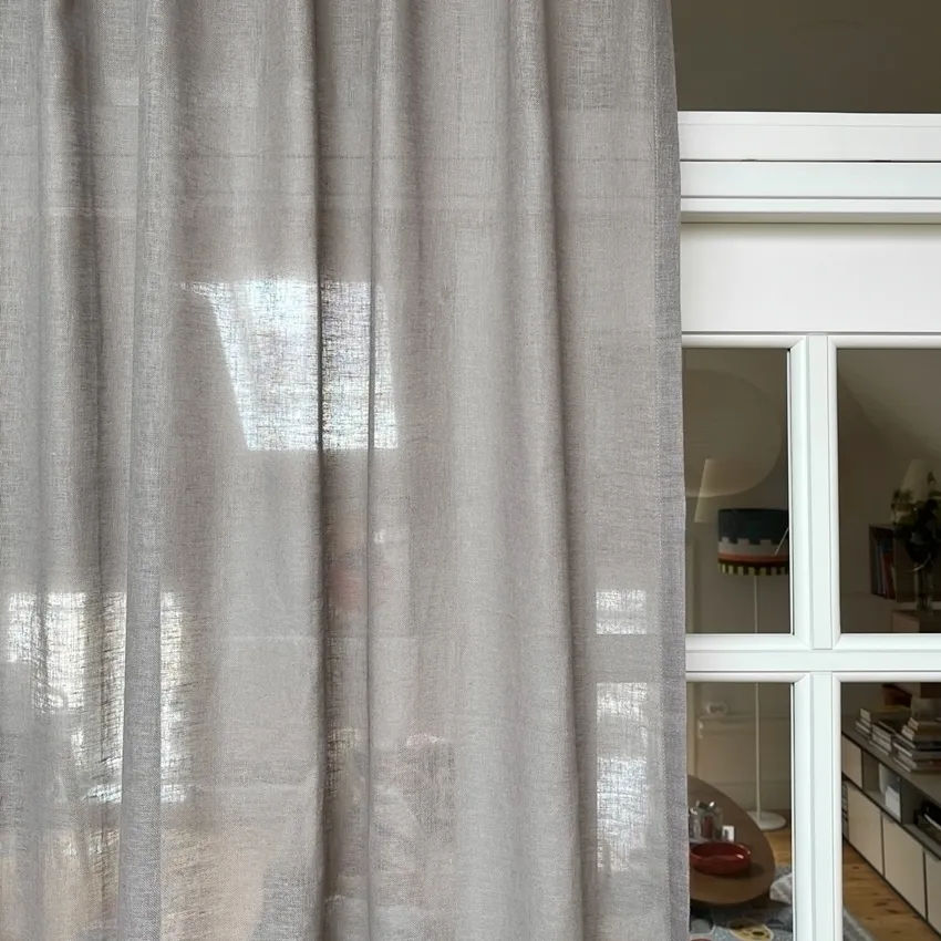 Gardinlängd LISA 2-pack 140x280cm 55% lin - Bild 8