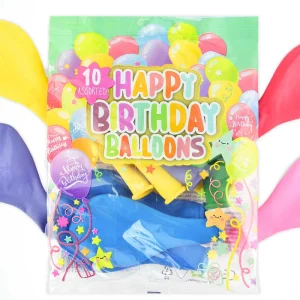 Ballonger Happy Birthday 10-pack – 11cm
