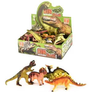 DINOSAUR SQUEAKY SOUND 12ass 17.6x12 cm