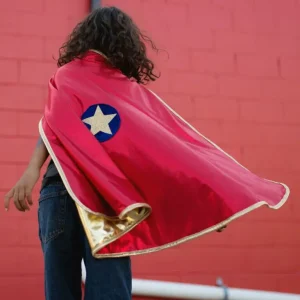 2-delat Set Reversibel Cape Superhjälte Captain America/The Flash