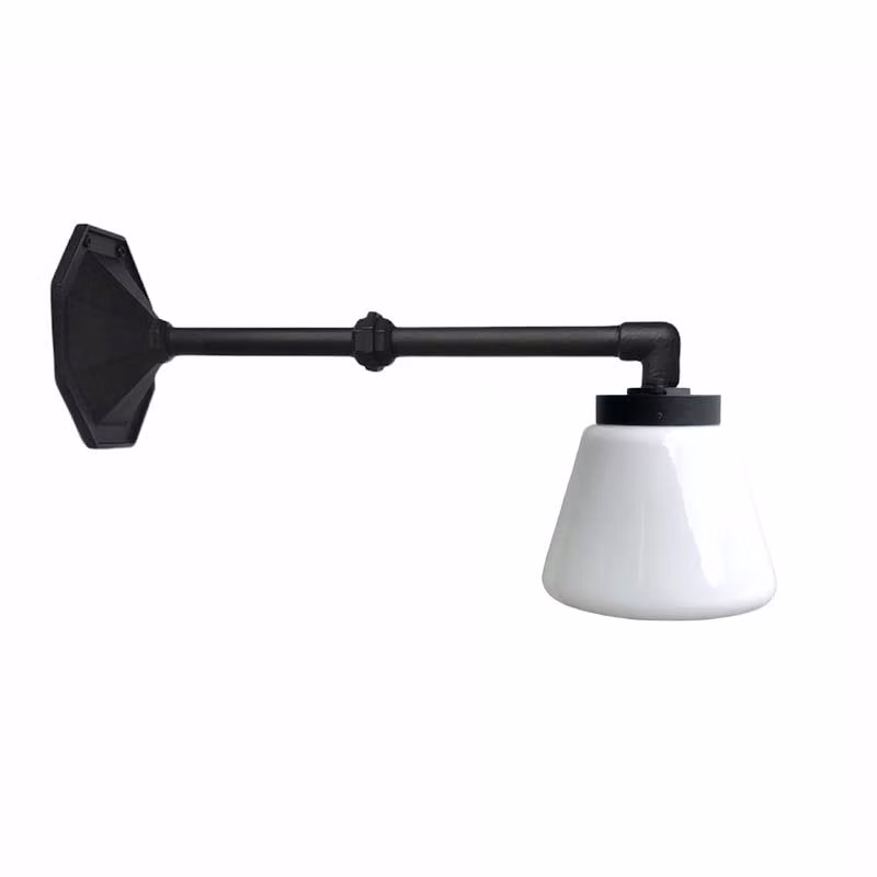 Herrgårdslampa Med Kvarnglas