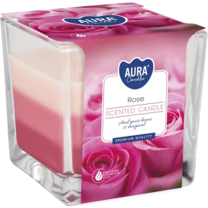 Rainbow Jar Candle - Rose