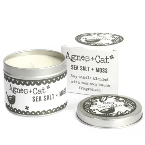 Agnes & Cat  doftljus sojavax - Seasalt and Moss 200gm