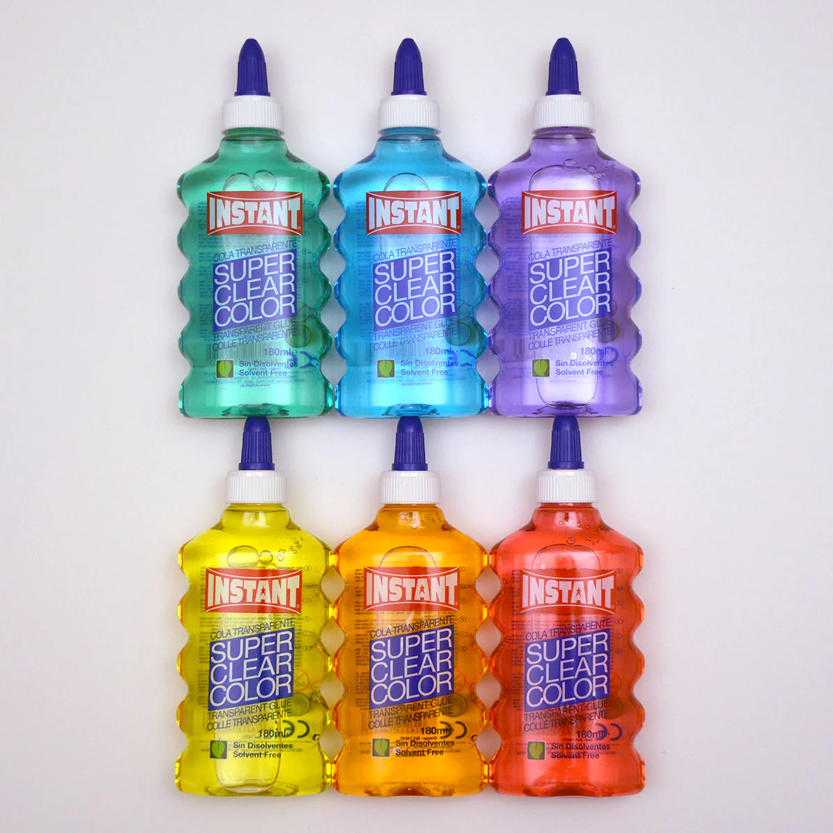 Instant Kristallklar Genomskinlig Färg 180 ml PVA Lim Till Slime