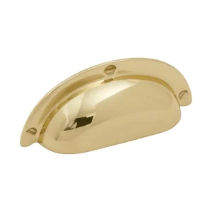 Skålhandtag blank mässing