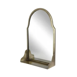 Spegel m. Hylla Antik Mässing